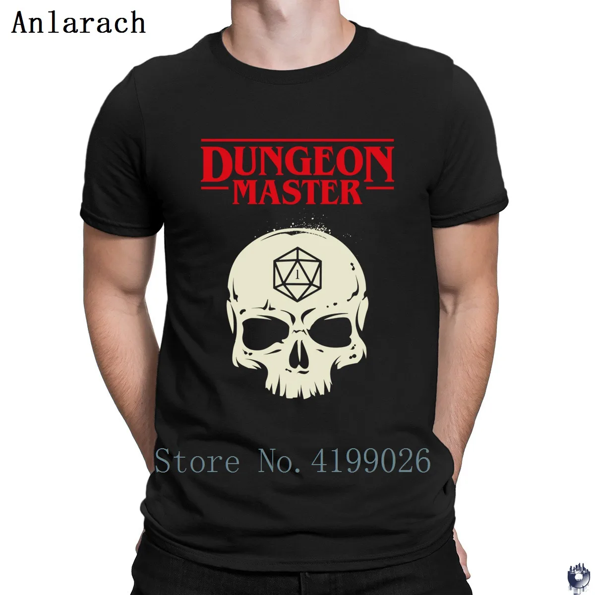 Dungeon Master DM D20 Dice Slaying драконы футболки awesome Индивидуальные футболка для мужчин весна осень Базовая одноцветная Футболка Винтаж