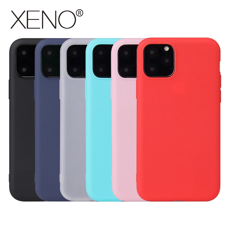 

Phone Case for iPhone X XR XS MAX 11 Pro Plain Color Soft TPU Case for iPhone 6 7 8 Plus Silicone Phone Case Fashion Back Cover