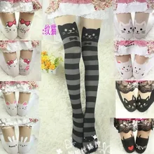 Японские блестящие колготки hello kitty женские колготки с высокой талией милые Лолиты колготки-нижнее белье