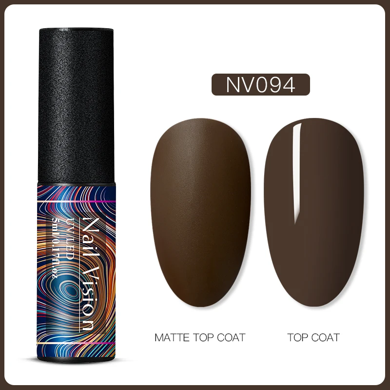 Nail Vision 60 цветов Матовый УФ-гель для ногтей 5 мл чистый цвет матовое верхнее покрытие Впитывающее полуперманентный Гель-лак для ногтей - Цвет: S06689