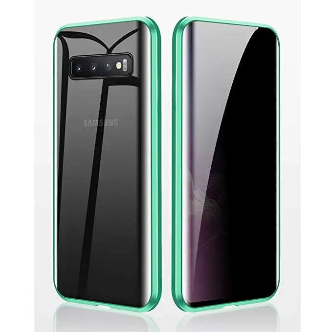 Роскошный чехол из закаленного стекла для samsung Note 10 S10 S9 S8 Plus Note 8 9 S10E A50 A70 магнитный металлический чехол 360 с полной защитой