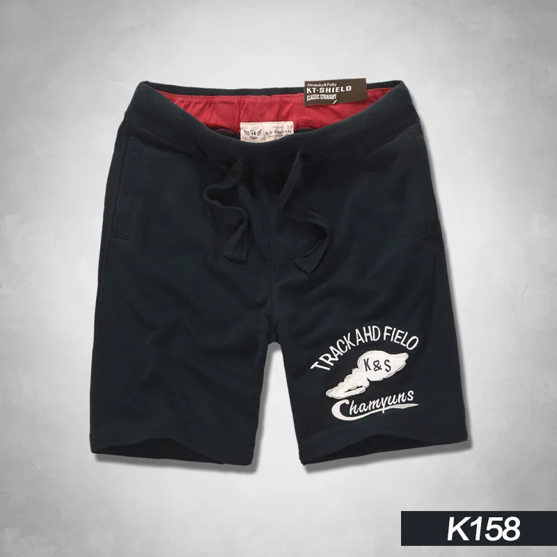 K158 black Новинка, мужские шорты,, повседневные пляжные шорты, качественные шорты с эластичной резинкой на талии, модные брендовые пляжные шорты размера плюс - Цвет: K158 black