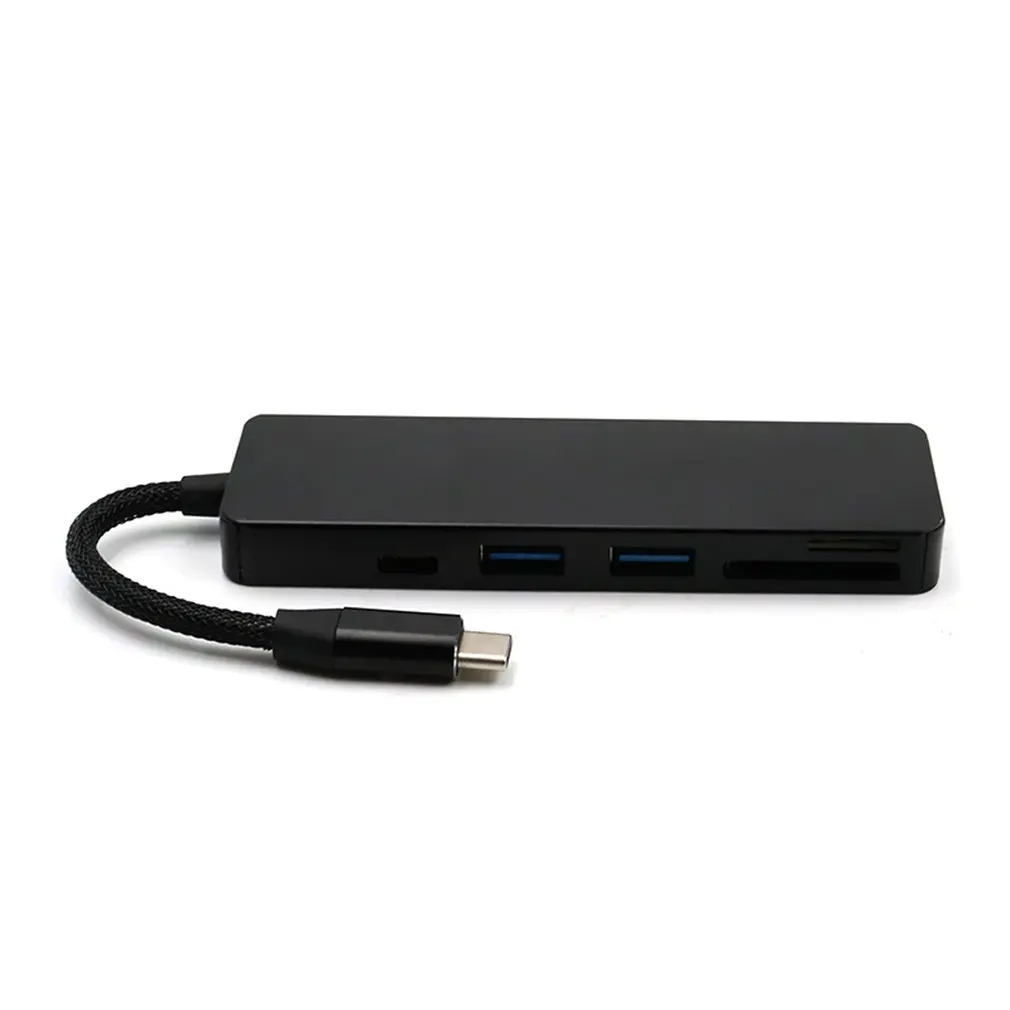 

5 in 1 USB Hub Type-C to 4 Port USB3.0+USB2.0+TF/Micro SD+SD Type C PD Adapter Charging USB-C Hub Card Reader For Mac