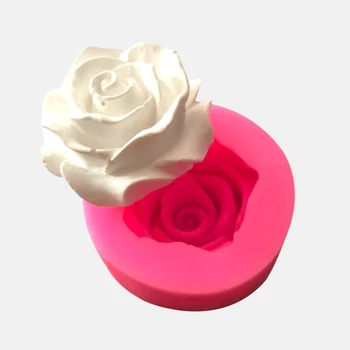 

Flower Bloom Rose shape Silicone Fondant Soap 3D Cake Mold Cupcake Jelly Candy Chocolate Decoration Baking Tool Moulds