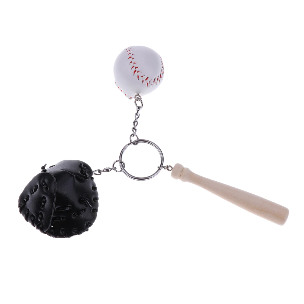 Novelty Baseball Glove Bat Key Chain Sports Keyring Keychain Christmas Gift | Спорт и развлечения