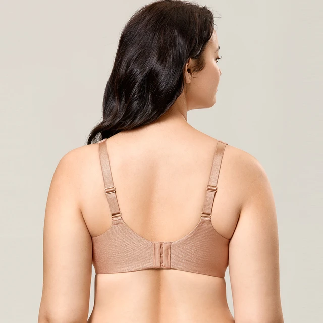 Wide Strap Bra Plus Size Full Coverage Underwire Support