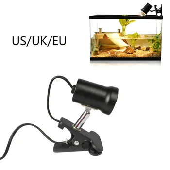 

Reptile Lamp Tortoise Pet UVB Lamp Bulbs Heating Lamp Amphibians Temperature Control Clamp Fixture Light Holder for Fish Tank