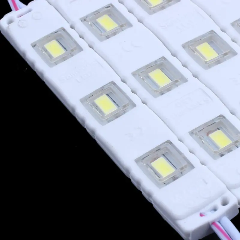 20 шт. 3 светодиодный модуль полосы света SMD 5730 12 в водонепроницаемый рекламный