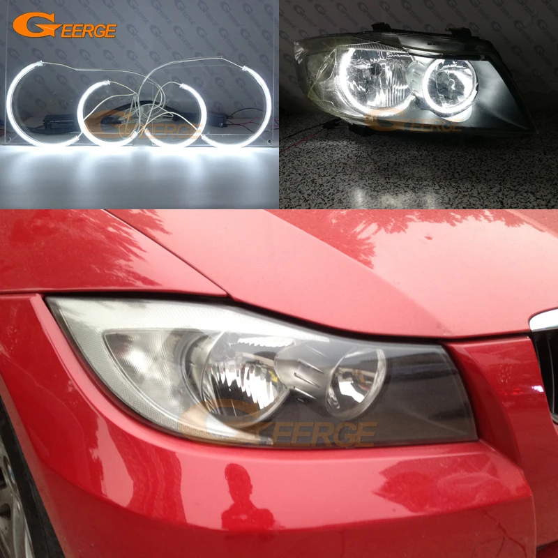 Для BMW 3 серии E90 E91 330i 325i 335i 2005-2008 Pre LCI галогенные HD c-образный стиль ультра яркие CCFL