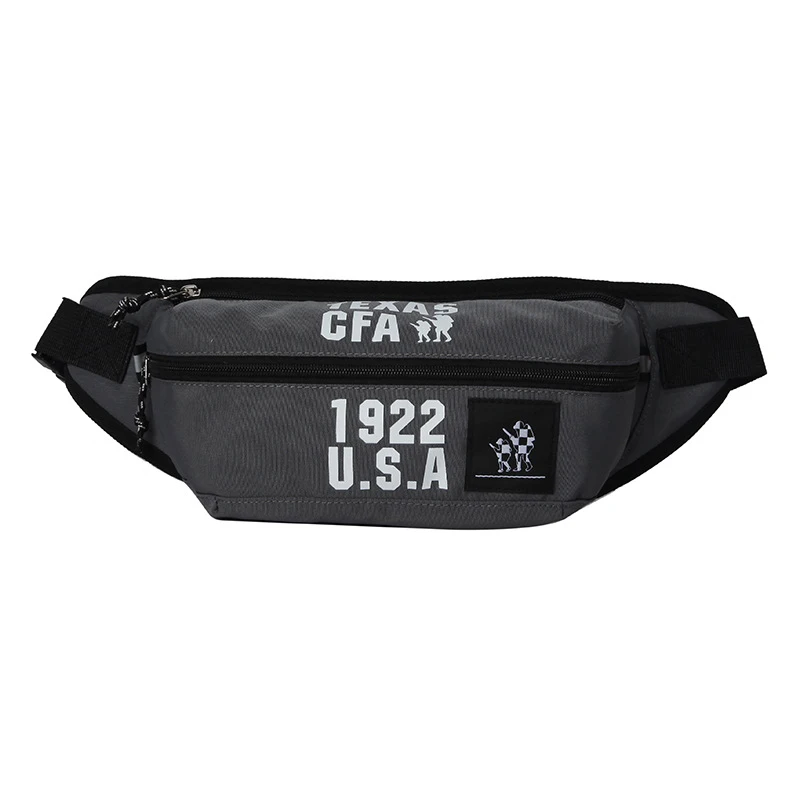 Gray Waist bag Поясная сумка для мужчин и женщин, поясная сумка, нагрудные сумки, модная заколка, сумка на бедрах, женская сумка из ткани Оксфорд, сумка через плечо - Цвет: Gray Waist bag
