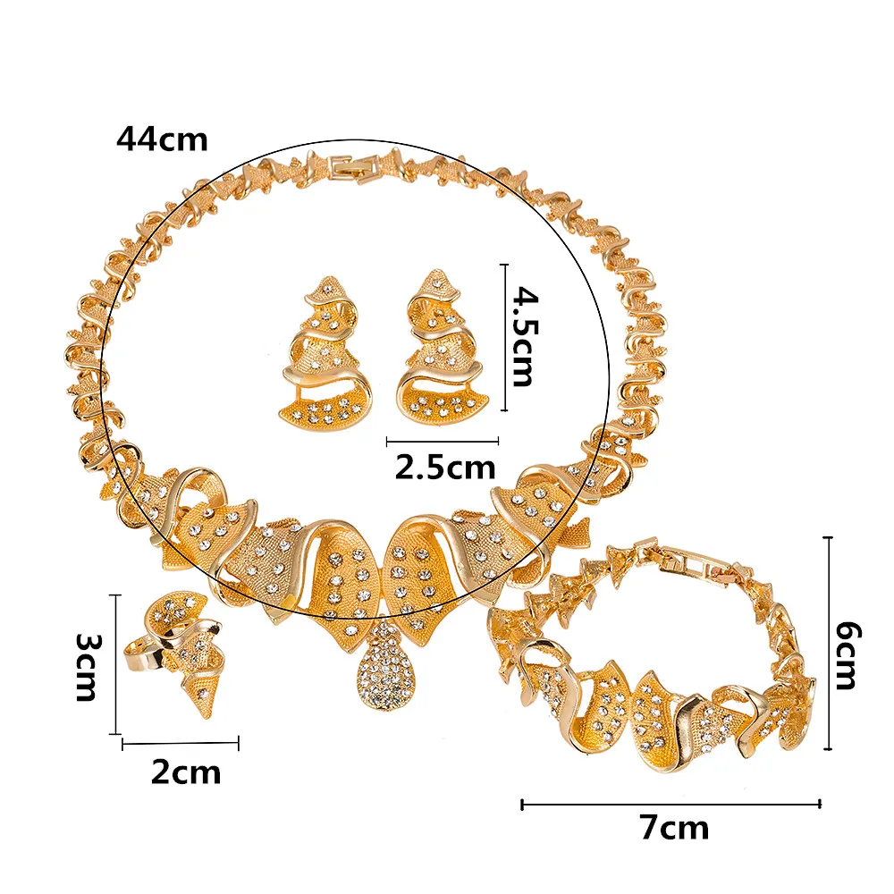 Египетские украшения модное многослойное ожерелье украшено кристаллами серьги браслет женский Африканский ювелирные украшения для свадьбы