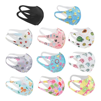 

Reusable Children Mask Dustpoof Pringed Pattern Mouth Mask cartoon cloth kids face mask Anti Pollution Girls Print mouth Masks