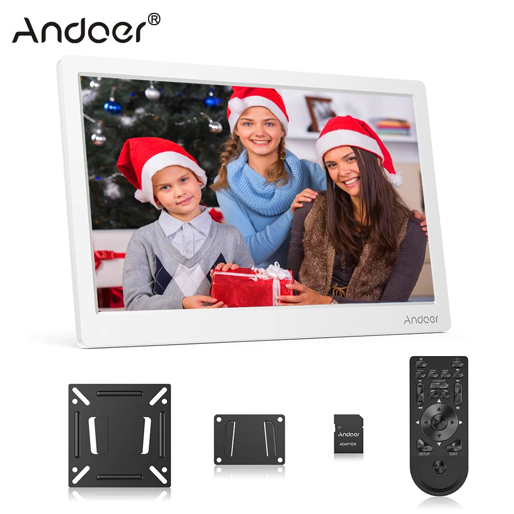 

Andoer 13.3" Digital Photo Frame FHD 1920*1080 IPS Screen Calendar/Clock/MP3/Photos/1080P Video Player Digital Picture Frame