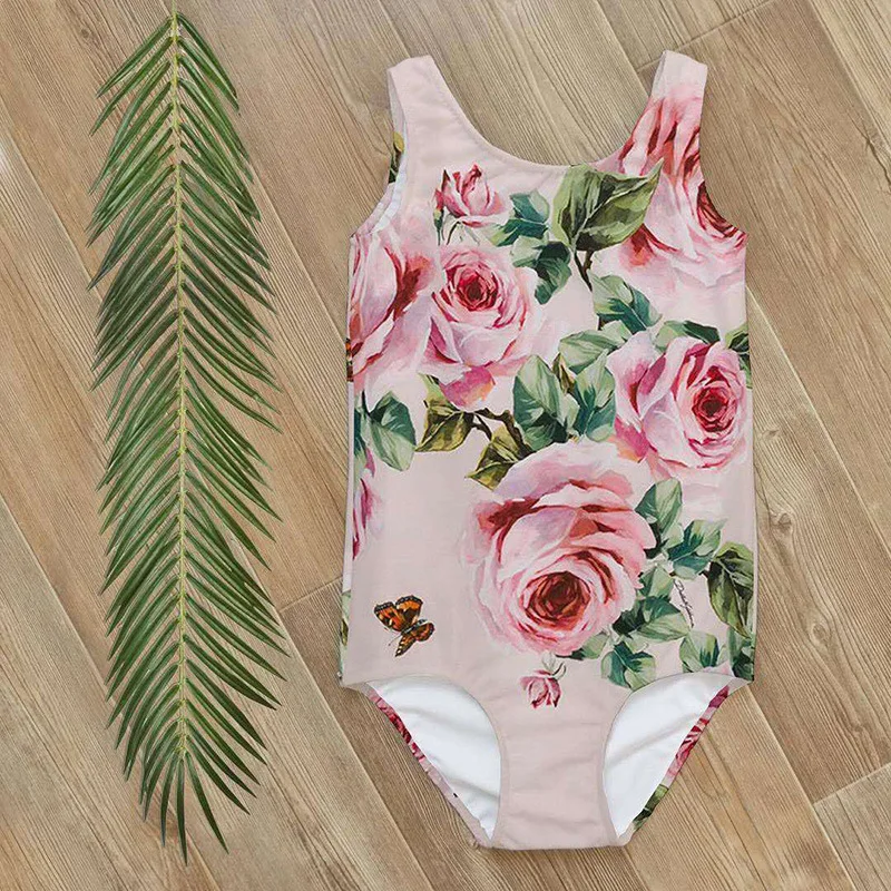 Kids Girl Swimsuit One-Piece Children Swimwear Watermelon Little Girl 2020 Summer Swimming Suit Ruffle Child Girl sea Clothes