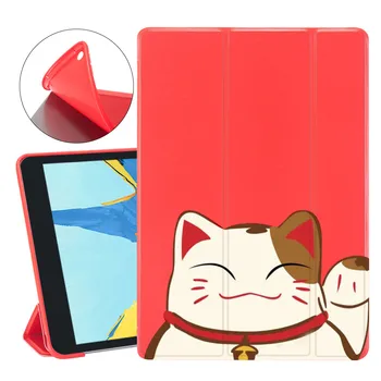 

Cartoon Lucky Cat For Apple ipad 8th 7th Generation Case Smart Wake UP For ipad Pro 11 Case 2020 ipad Air 2 Air 4 Mini 1 2 3 4 5