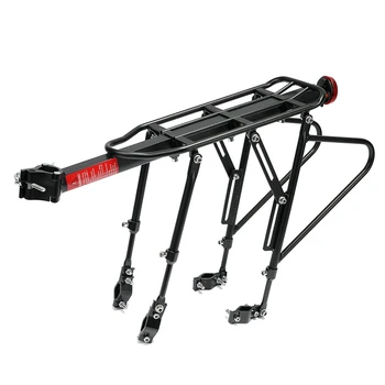 

Bicycle Rack MTB Aluminum Alloy Frame Bike Rear Rack Reflector Seat Post Mount Pannier Luggage Carrier Shelf Bracket Quick Relea
