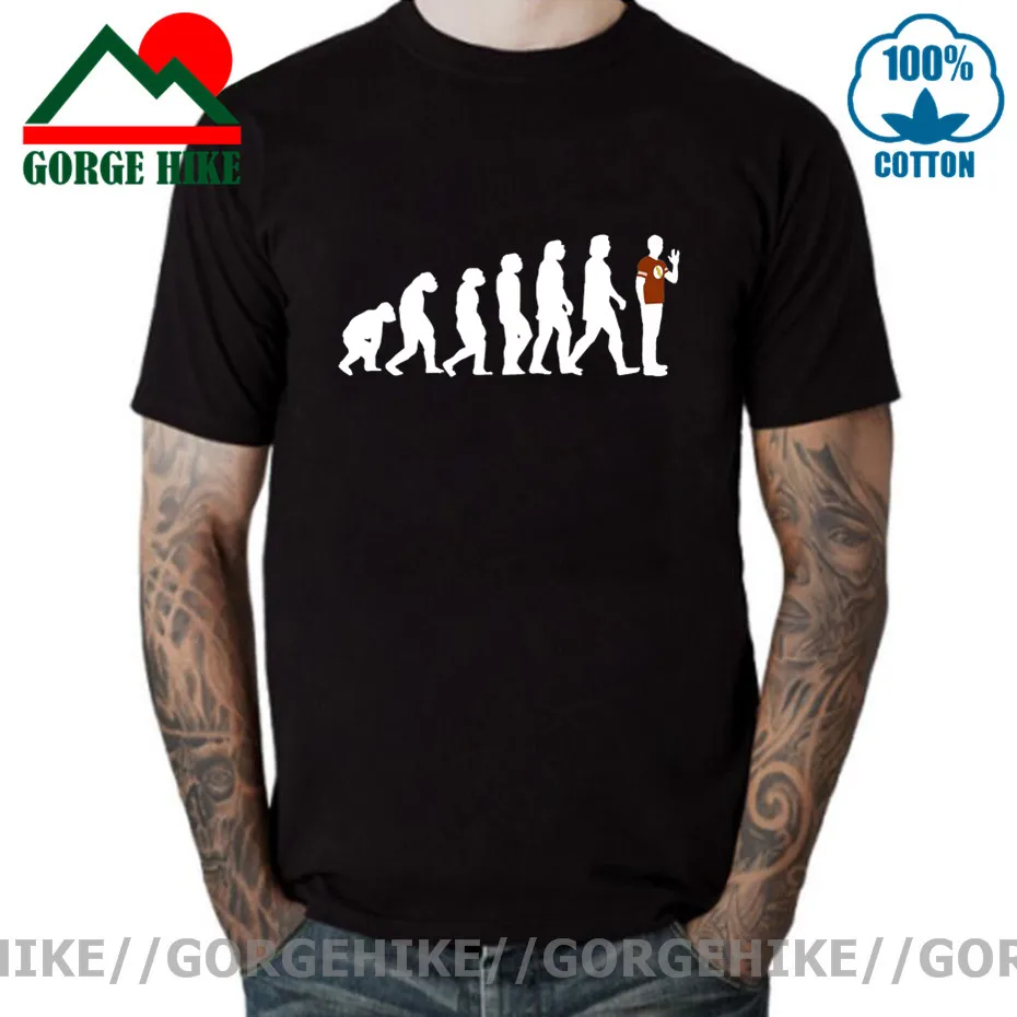 GorgeHike Шелдон Эволюция футболки для мужчин детский летний комплект с тематикой