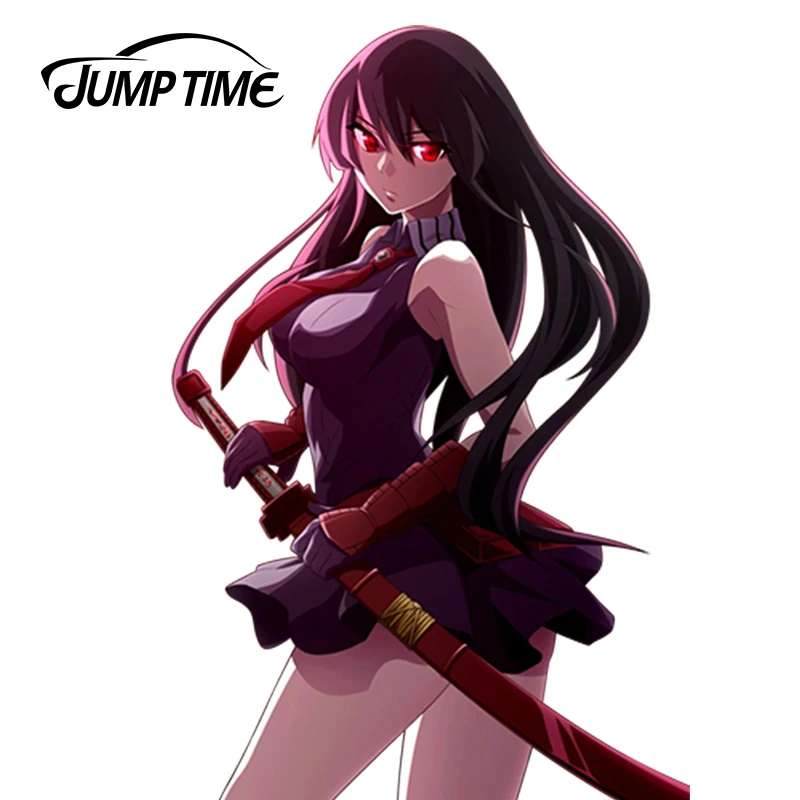 Jumptime カースタイリングアニメakame Ga Kill 13cm X 8 4cm Akame Render日本の漫画の車のスティッキーアクセサリー Aliexpress 自動車 バイク