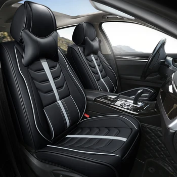 

Full Coverage Eco-leather auto seats covers PU Leather Car Seat Covers for Nissan terrano xtrail murano safari pathfinder