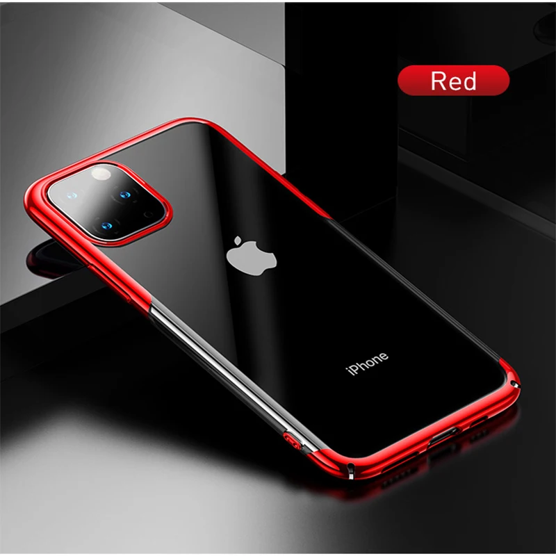 Baseus, роскошный чехол с покрытием для iPhone 11 Pro Max, чехол из жесткого поликарбоната, задняя крышка для iPhone XI XIR XS MAX, защитный чехол Couqe Fundas - Цвет: Red