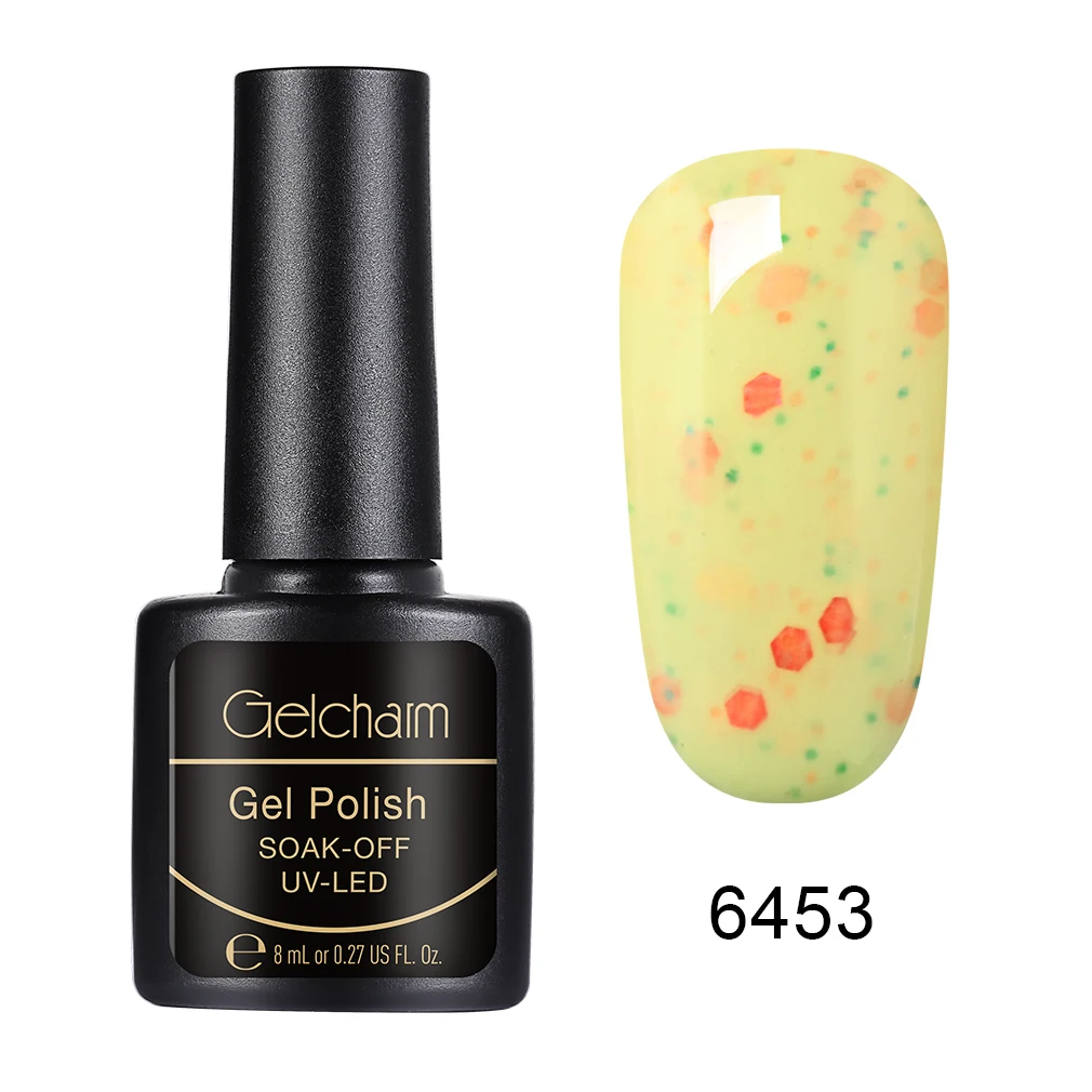 Gelcharm 8 мл сыр конфеты УФ-гель для ногтей используется с молочного цвета гель лак Полупостоянный все для маникюра дизайн ногтей гель