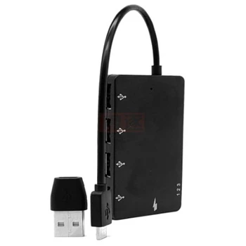 

Micro USB OTG 4 Port Hub Power Charging Adapter Cable for Samsung Galaxy Phone Z17 Drop ship