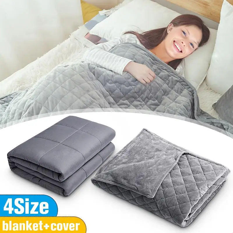 WeightedBlanketReduceStressAnxietyQuiltPromoteDeepSleeping100