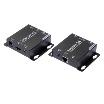

Hdmi Extender Tx+Rx 1080P To 60M Over Cat6/7 Utp Ethernet Rj45 Cable Ir Control(Eu Plug)