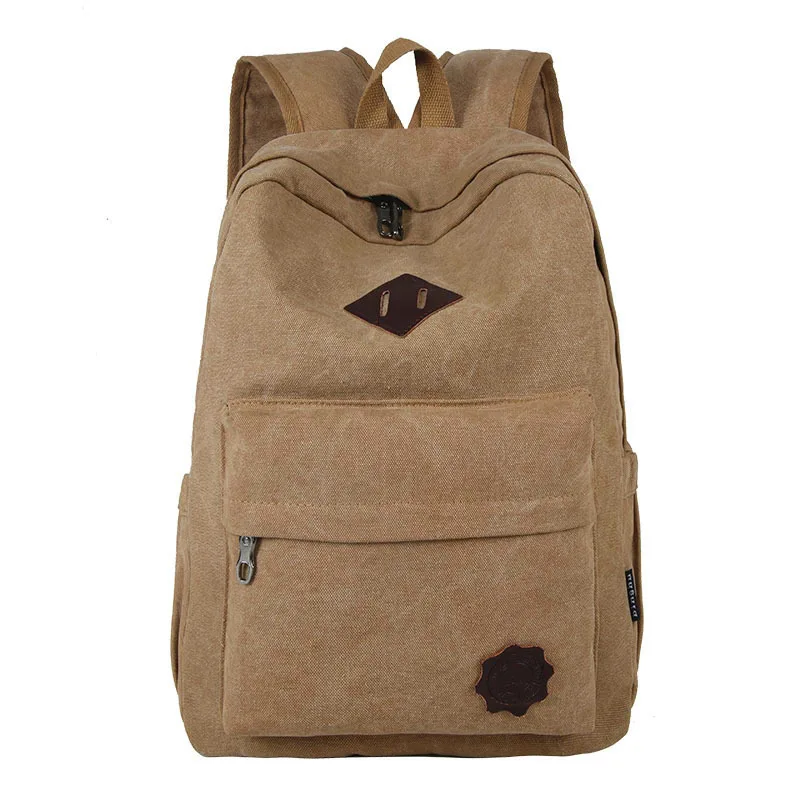 

2018 New Style Canvas Backpack Casual Backpack Men Sports Korean-style Trend High Middle School Students School Bag