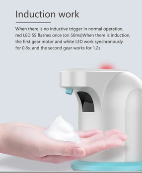 

275ml Automatic Soap Dispenser Touchless Soap Dispenser Infrared Motion Sensor Dish Soap Dispenser Kitchen Bathroom Hand Free