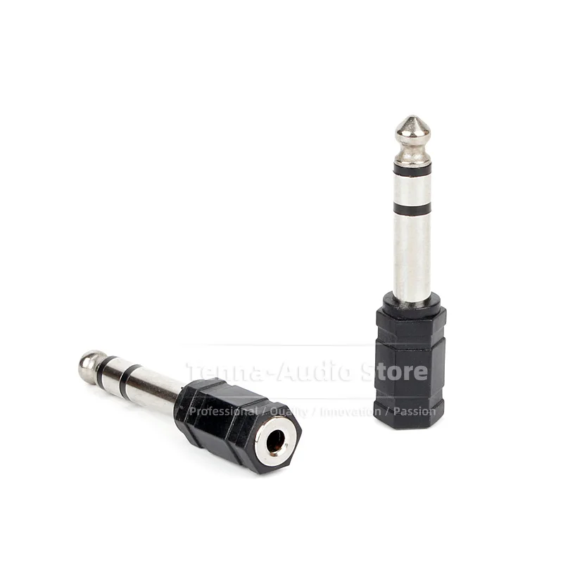 Adattatore Jack Stereo 3.5mm Maschio A 6.3mm Femmina - 4 Pezzi, Convertitore Da 1/8 A 1/4 Per Audio
