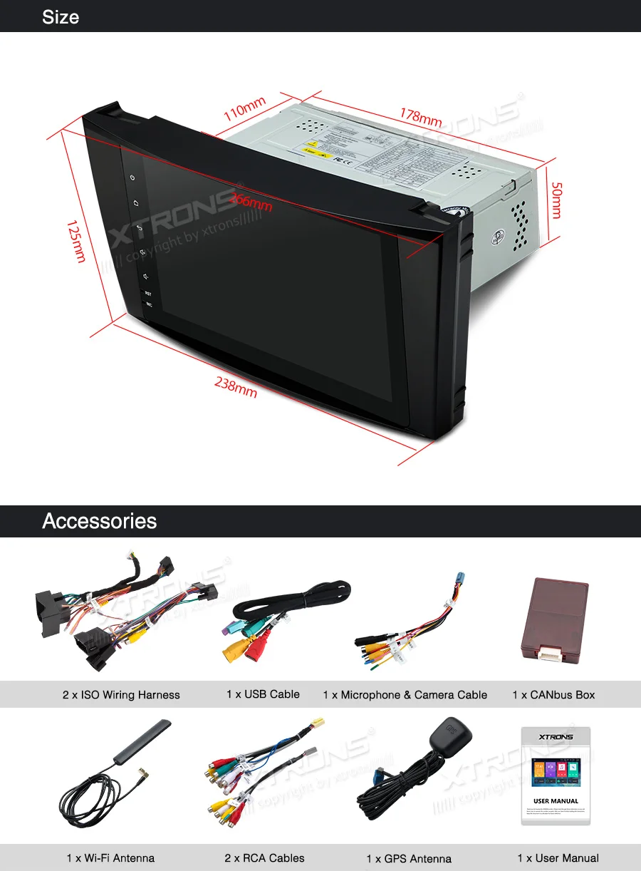 Discount XTRONS 8"Android 9.0 Octa Core 4GB RAM 64GB ROM Car Multimedia GPS System for Mercedes Benz W211 2002-2008 W219 2005-2006 NO DVD 27