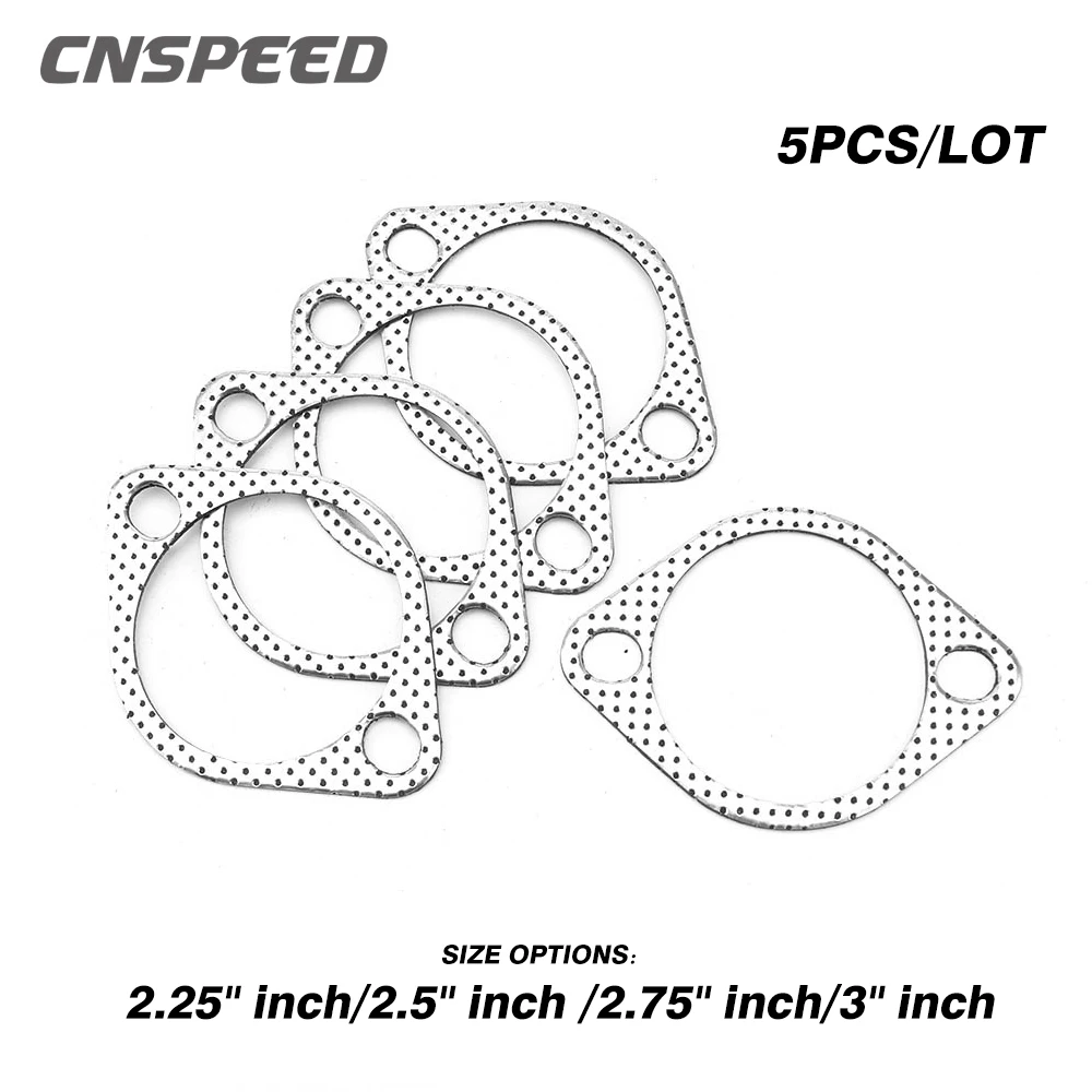 Фланец выхлопной трубы CNSPEED 5 шт./лот 2 25/2 5/2 75/3 дюйма Прокладка автомобильного