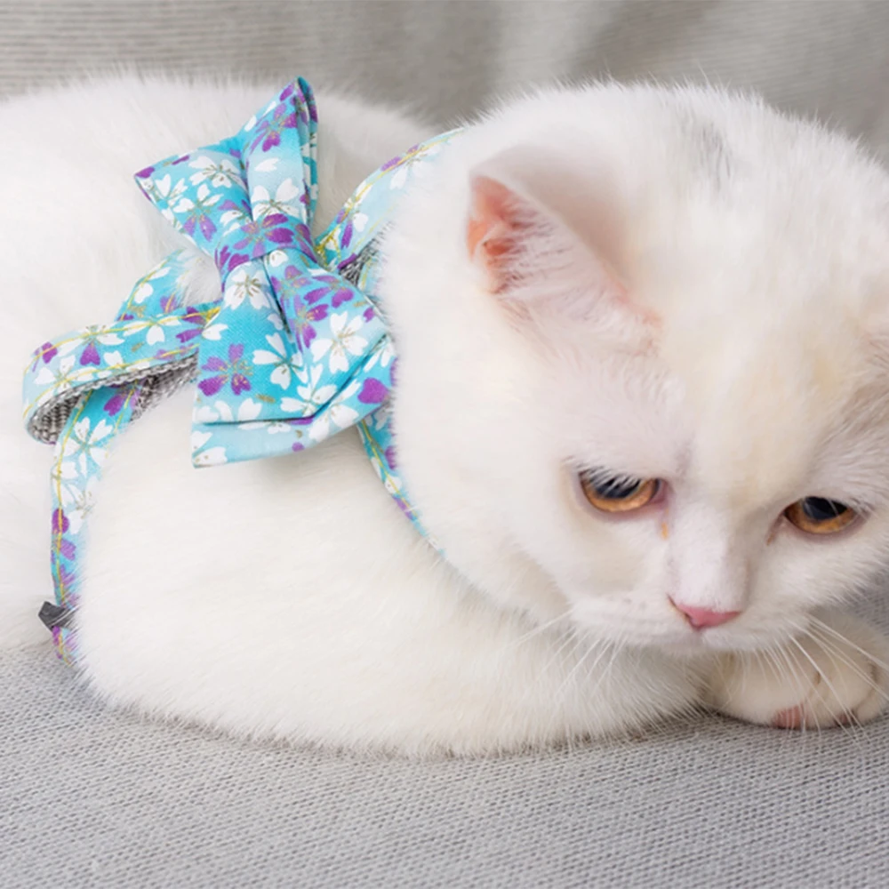 Adjustable Pet Cat Collar Leads Leash Cat Butterfly Leash Lead Harnesses Belt Traction Rope Pet Supplies