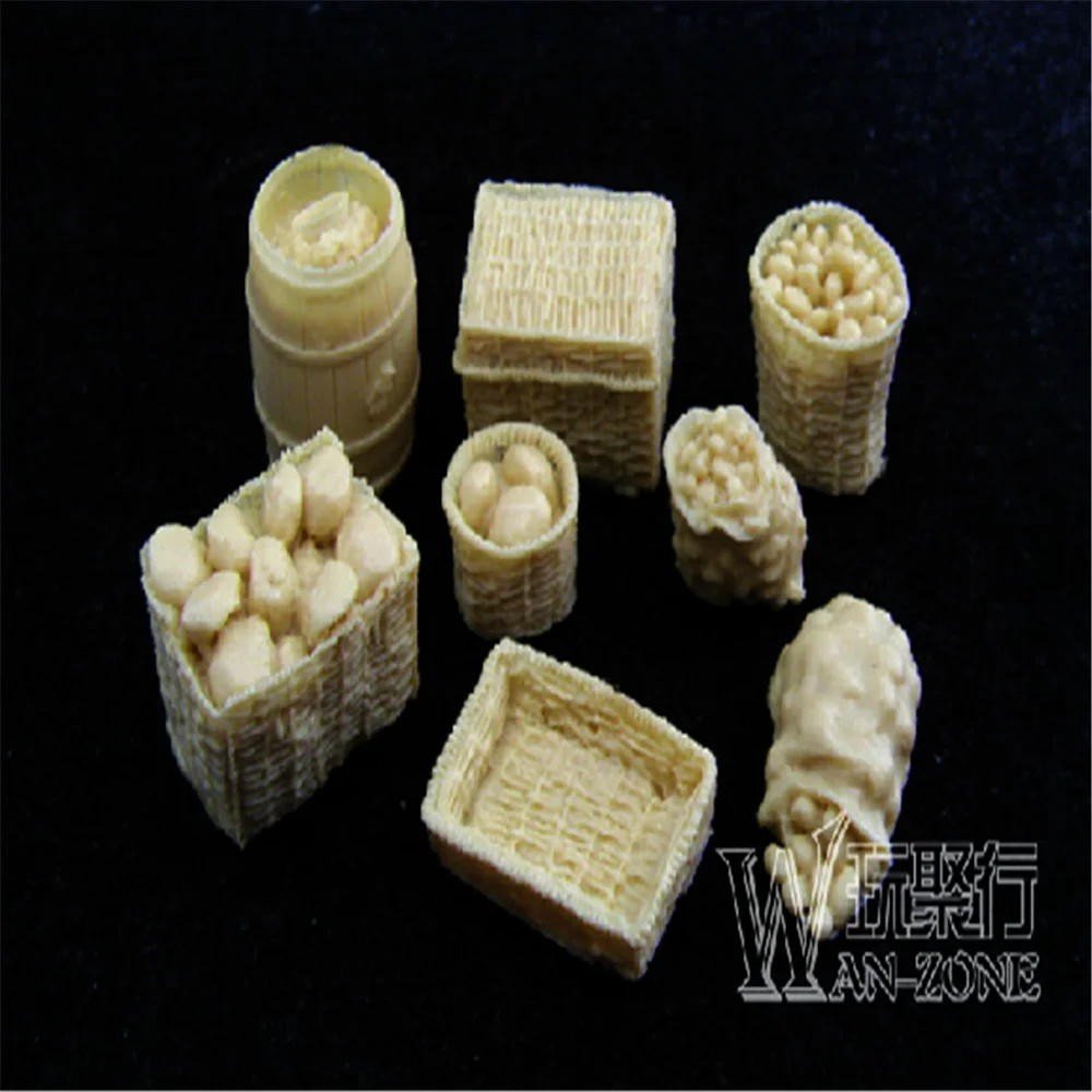 1/35 Смола Солдат сценария аксессуары корзина еда и хлеб