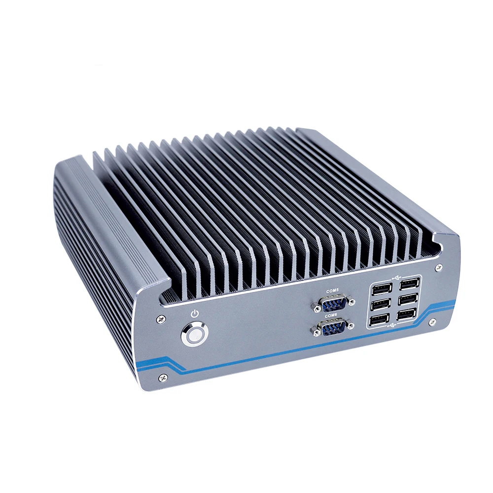 Мини ПК Yanling 8 го поколения промышленный безвентиляторный Win 10 Intel i7 i5 i3 dual Lans 2 DDR4 ram