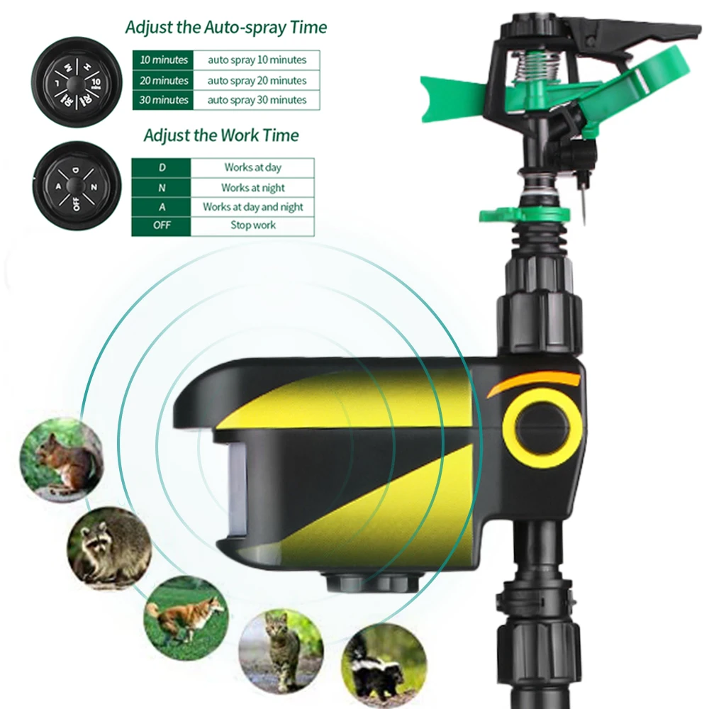 

Waterproof Animal Repellent Sprinkler Garden Motion Sprinkler Solar Energy Animal Repellent Sprinkler Animal Repeller Scarecrow