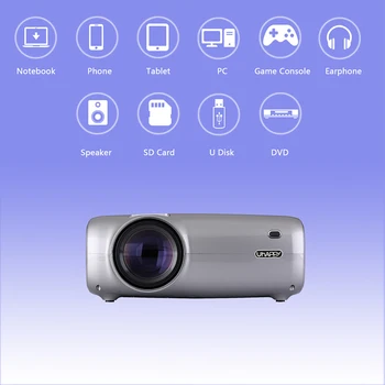 

Watching Movie Desktop Dormitory Home Theater Portable Bedroom Led Manual Mini Projector 1080P HD Ceiling Mounted