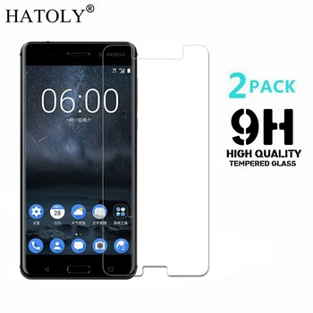 

2PCS Tempered Glass For Nokia 6 Explosion-proof Screen Protector for Nokia 6 ta-1021 Protective Film For Nokia 6 Glass HATOLY