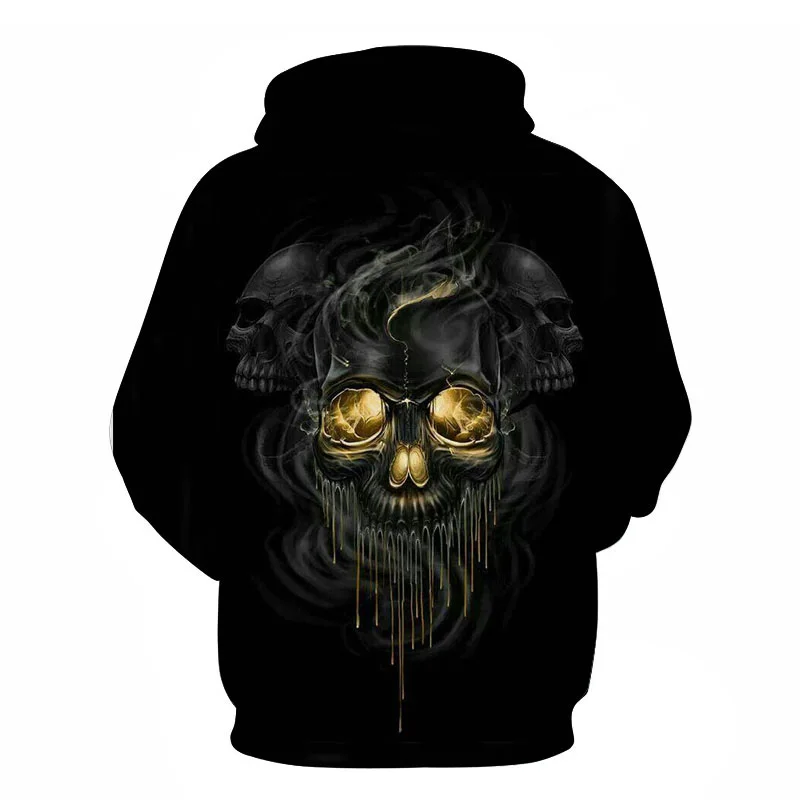 Waliicorners Gothic Style Retro Motorcycle Style Hip Hop Skull Hoodie Sweatshirt Mask Skeleton 3D Sportswear 37 H47b1330f2c574c0bbf99156a5b313765L
