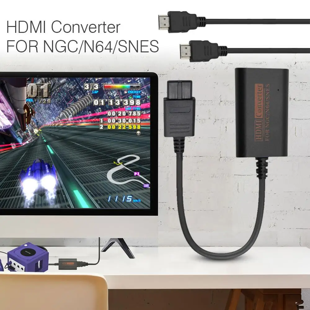 2020 Новый NGC/N64/SNES/SFC Ультра Прозрачный HDMI конвертер 1080P Ретро игровая консоль видео