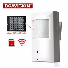 720P 1080P PIR стиль Крытый Onvif wifi ip-камера Встроенный аудио и TF слот для карт, ИК-версия 48 шт. 940nm ИК светодиодный CamHi APP