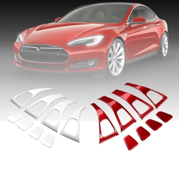 

4Pcs/Set Car Window Button Modified ABS Patch for Tesla Model 3 2017-2019 Plane Version