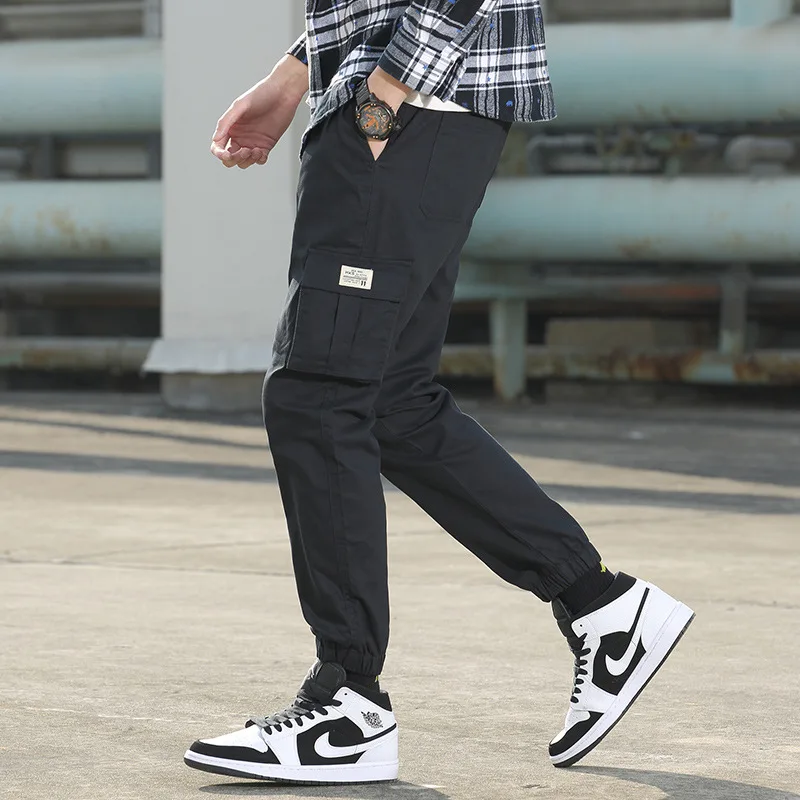 

Pants MEN'S Overalls Korean-style Popular Brand Autumn Thin Casual Pants Loose Beam Leg Skinny Harem Pants Capri Pants