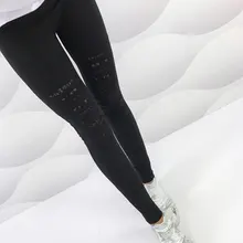 

Women Torn Ripped Hole Ankle Length Pants 2021 Fashion Style Summer Sexy Lace Leggings Plus Size Pencil Trousers Leggings Black