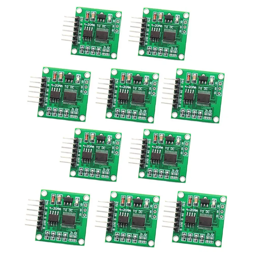 

10pcs Current to Voltage Signal Module 4-20MA to 0-5V Linear Conversion Transmitter