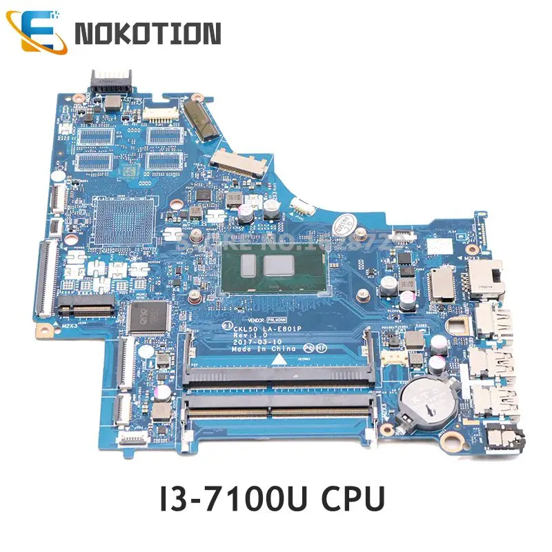 Материнская плата NOKOTION 924749-601 924749-001 KL50 для ноутбука HP Pavilion 15-BS | Компьютеры и офис
