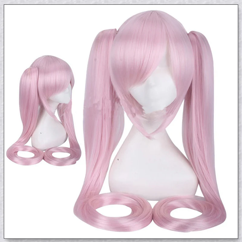 Costume Utsugi Kotoko Cosplay Wig and JK Uniform Danganronpa Another Episode Pink Long Hair Halloween Woman Party Clothes0 (9)