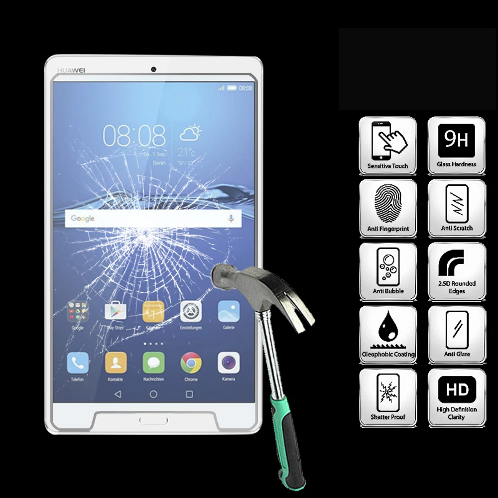 Ультрапрозрачное закаленное стекло для планшета Huawei MediaPad M3 8 4 дюйма защита