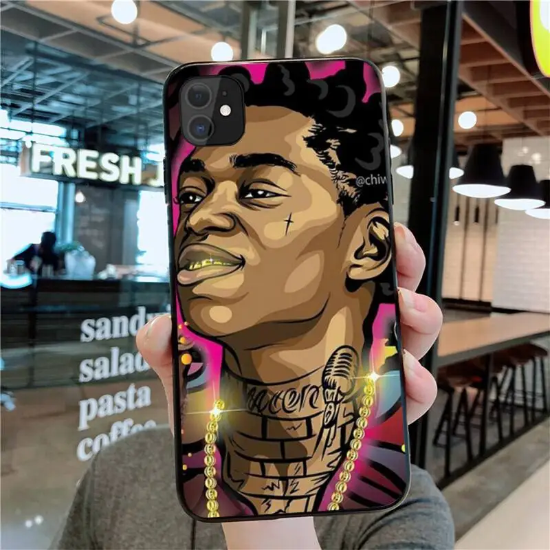 HPCHCJHM Kodak Black Rapper Phone Case Cover for iPhone 11 pro XS MAX 8 7 6 6S Plus X 5S SE 2020 XR case